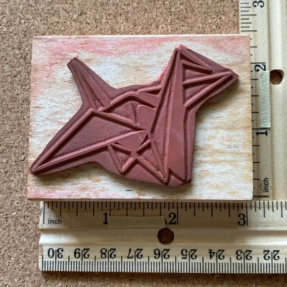 1990’s Graphic Designed Japanese Cranes Rubber Stamps - Picture 5 of 9